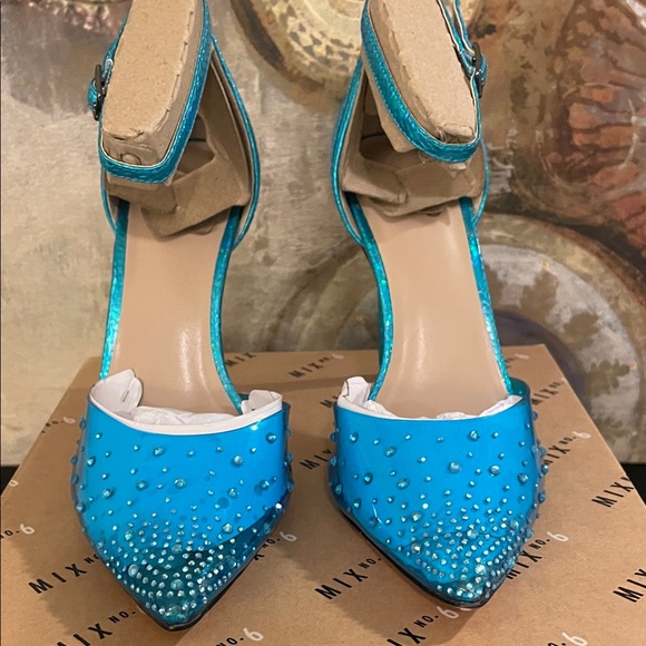 Mix No. 6 Snake Print Heels - Picture 4 of 12